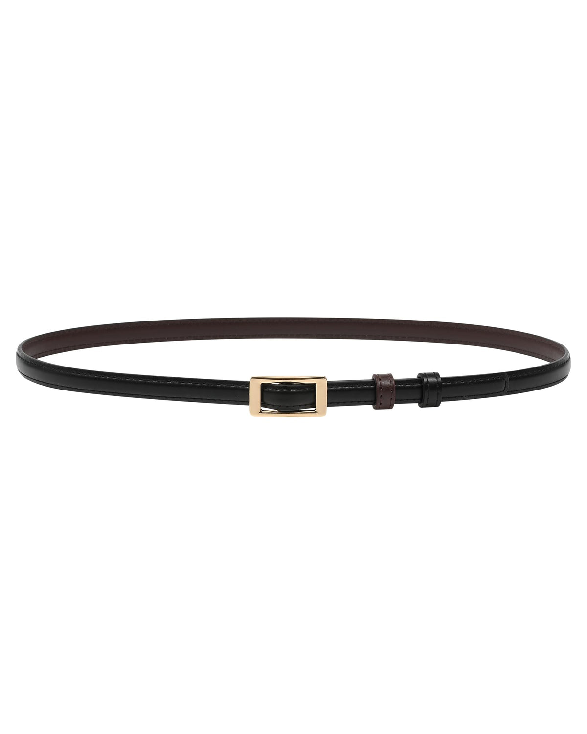 Reversible Leather Buckle Belt