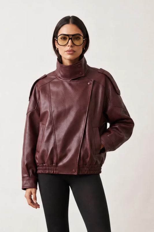 Lesly Faux Leather Jacket