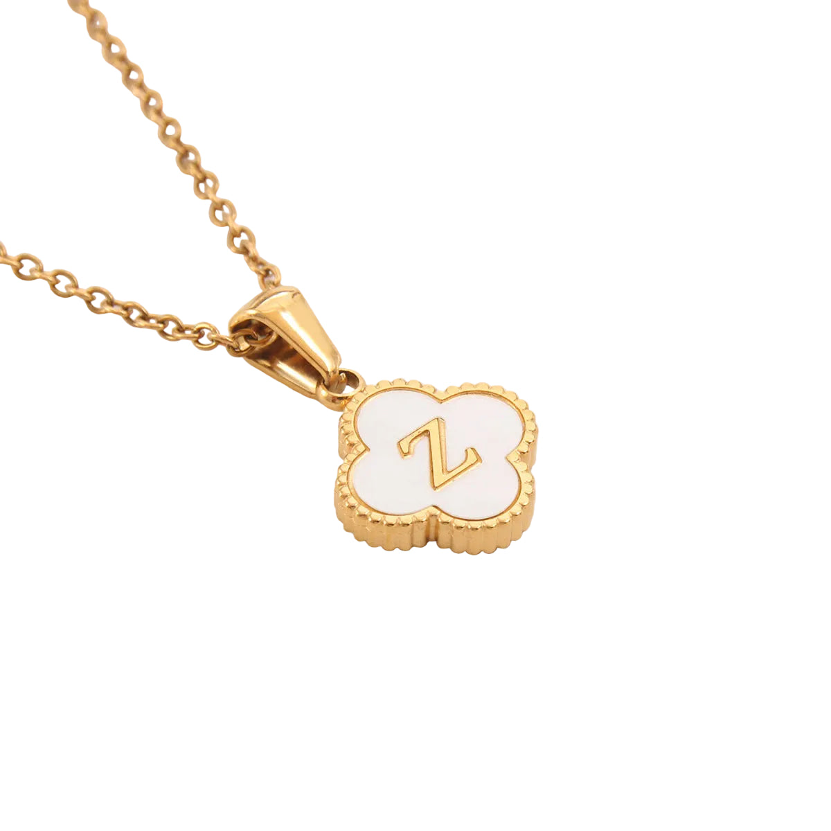 Clover Letter Necklace