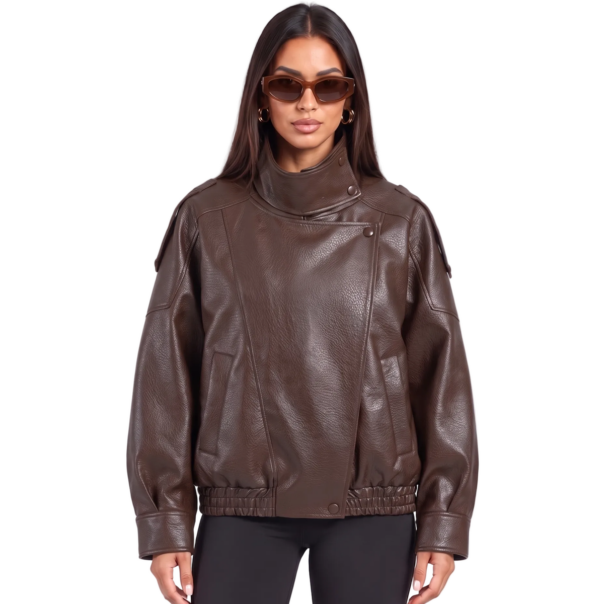Lesly Faux Leather Jacket