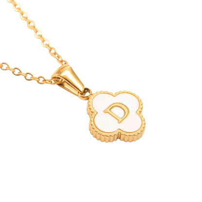 Clover Letter Necklace