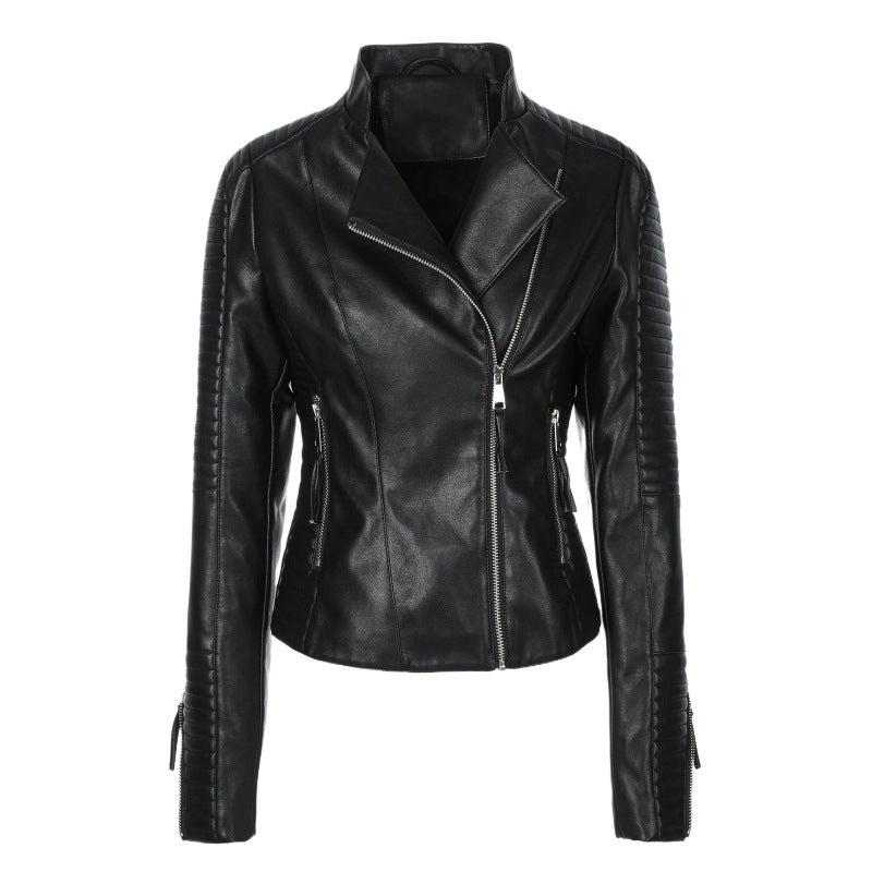 Tami Faux Leather Biker Jacket