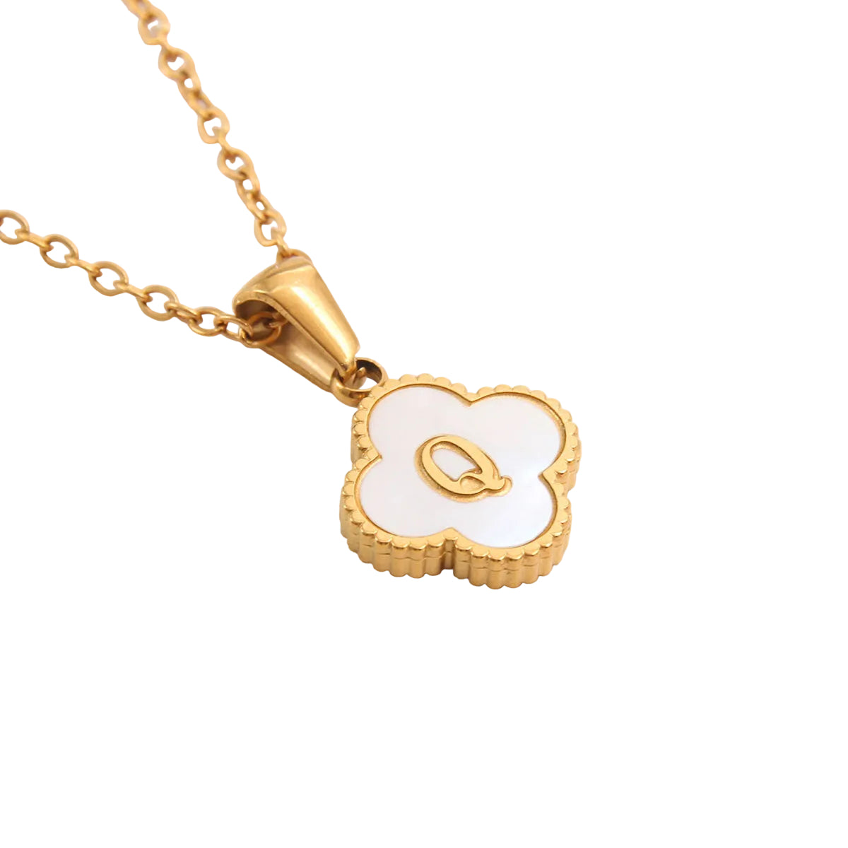 Clover Letter Necklace