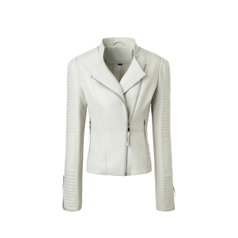 Tami Faux Leather Biker Jacket