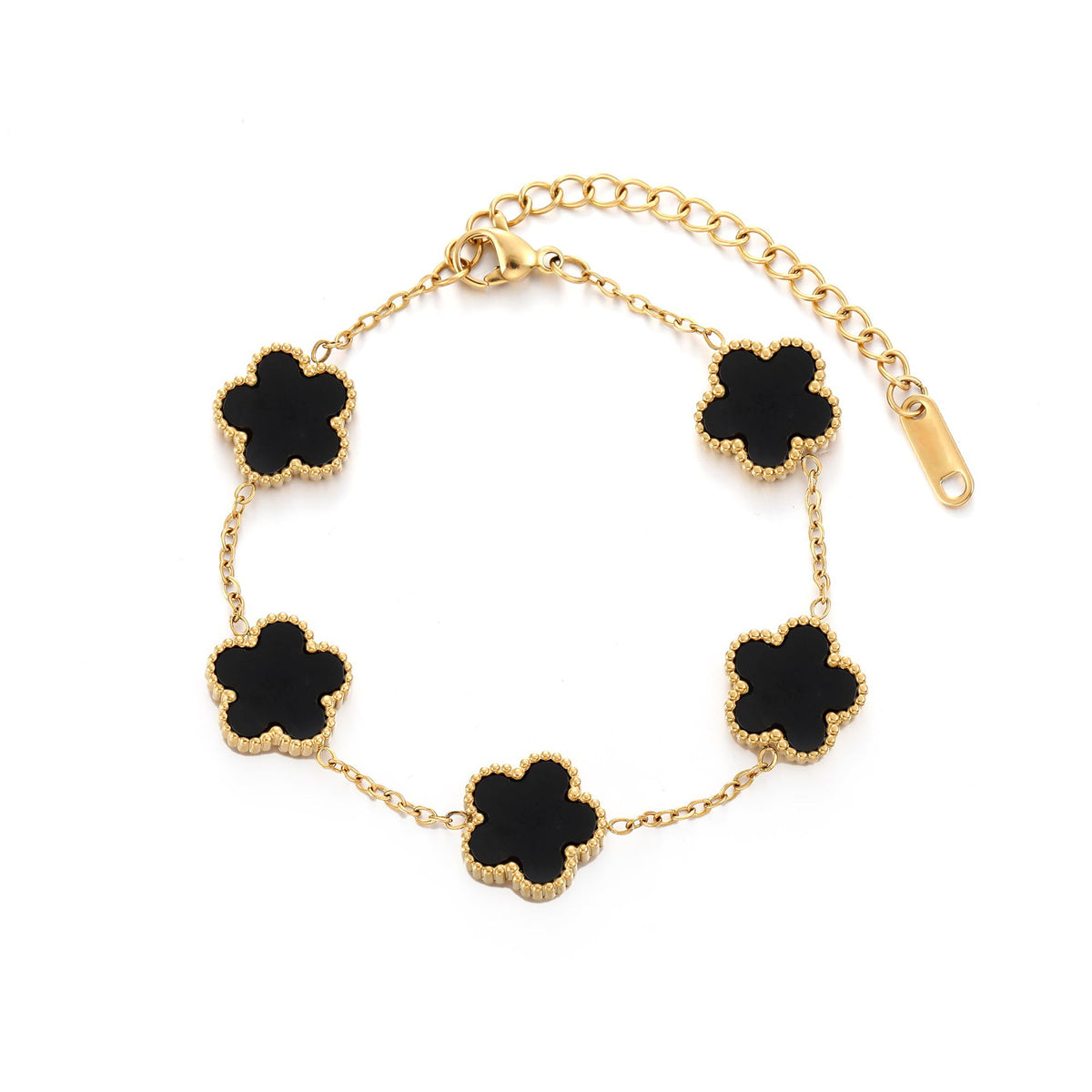 Clover Earrings, Bracelet, Necklace Set