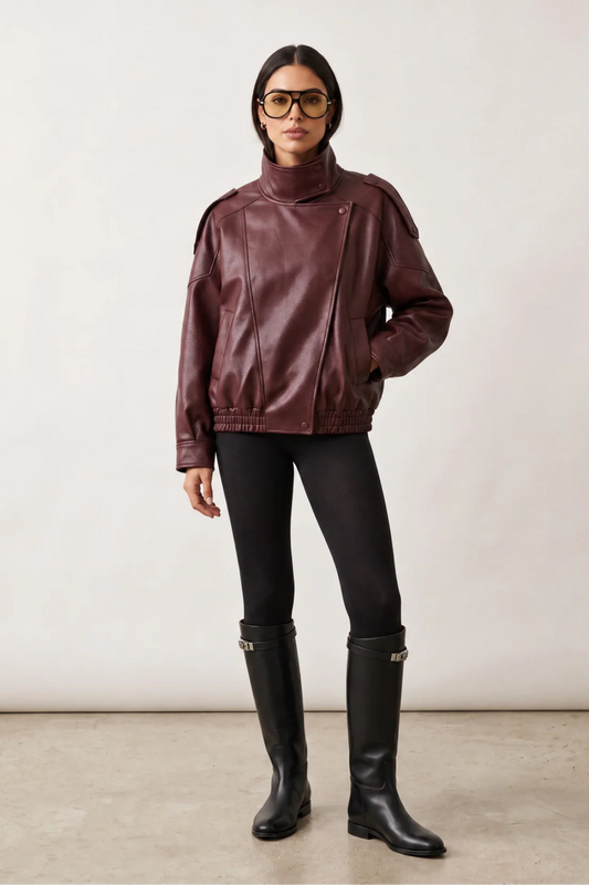 Lesly Faux Leather Jacket