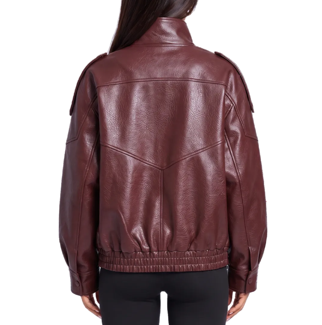 Lesly Faux Leather Jacket