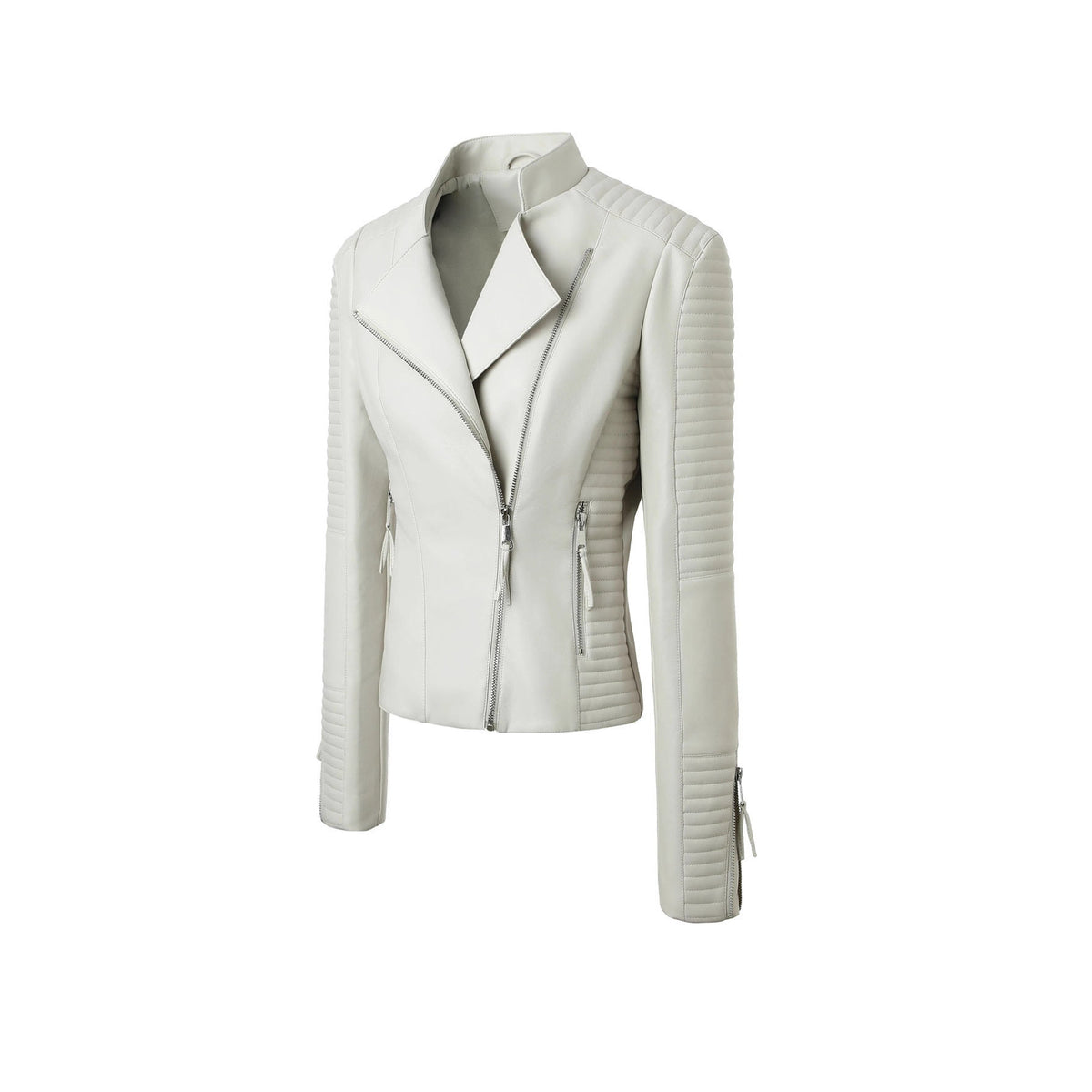 Tami Faux Leather Biker Jacket