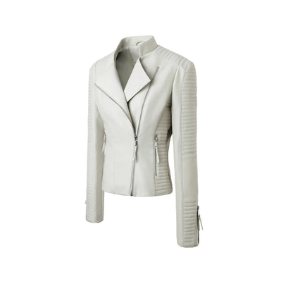 Tami Faux Leather Biker Jacket