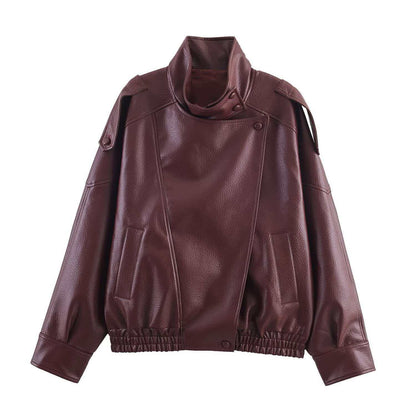 Lesly Faux Leather Jacket