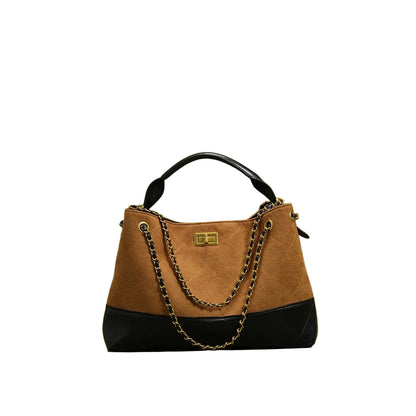Camille Suede Chain Bag