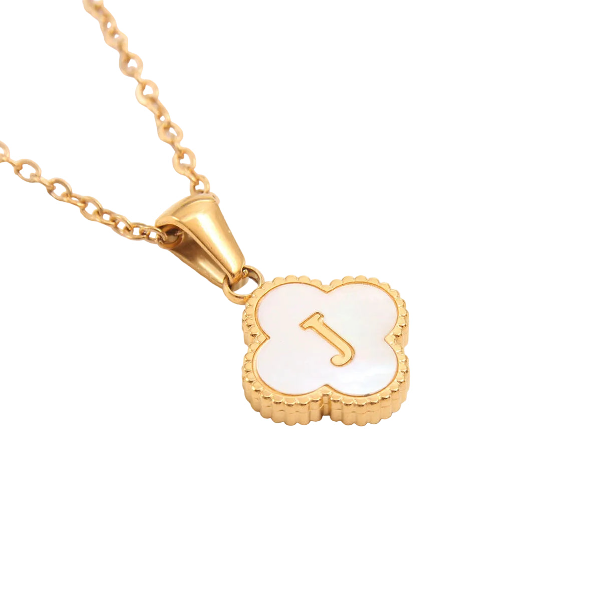 Clover Letter Necklace