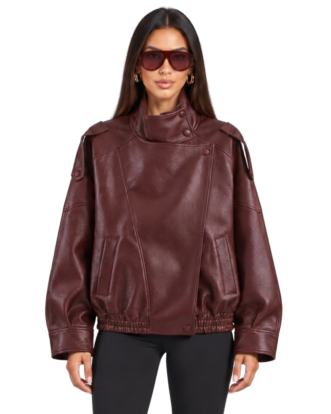 Lesly Faux Leather Jacket