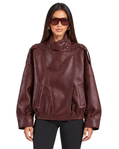 Lesly Faux Leather Jacket