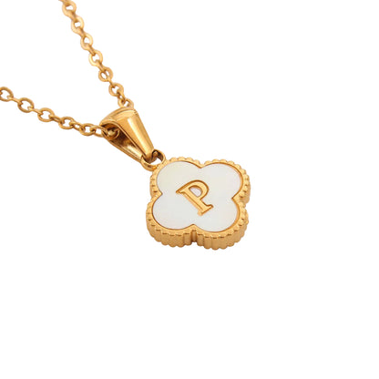 Clover Letter Necklace