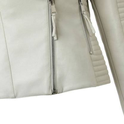 Tami Faux Leather Biker Jacket