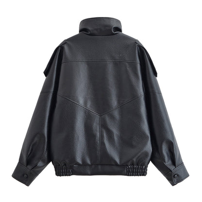 Lesly Faux Leather Jacket