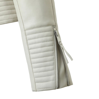 Tami Faux Leather Biker Jacket