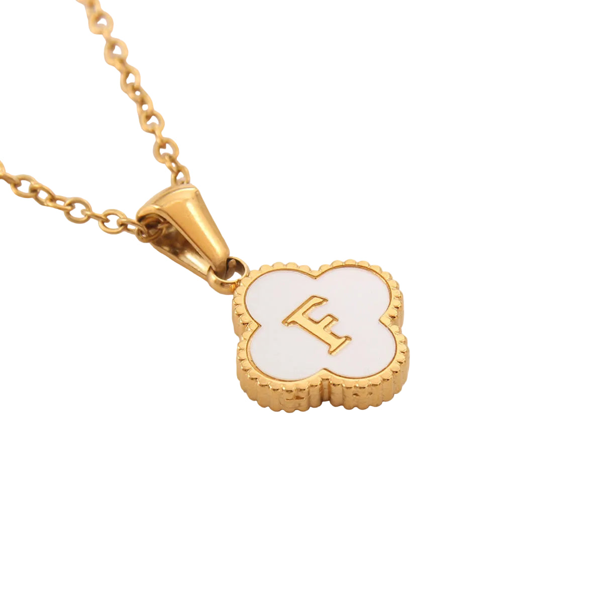 Clover Letter Necklace