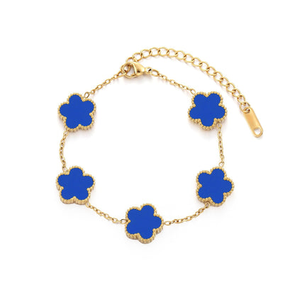 Clover Earrings, Bracelet, Necklace Set