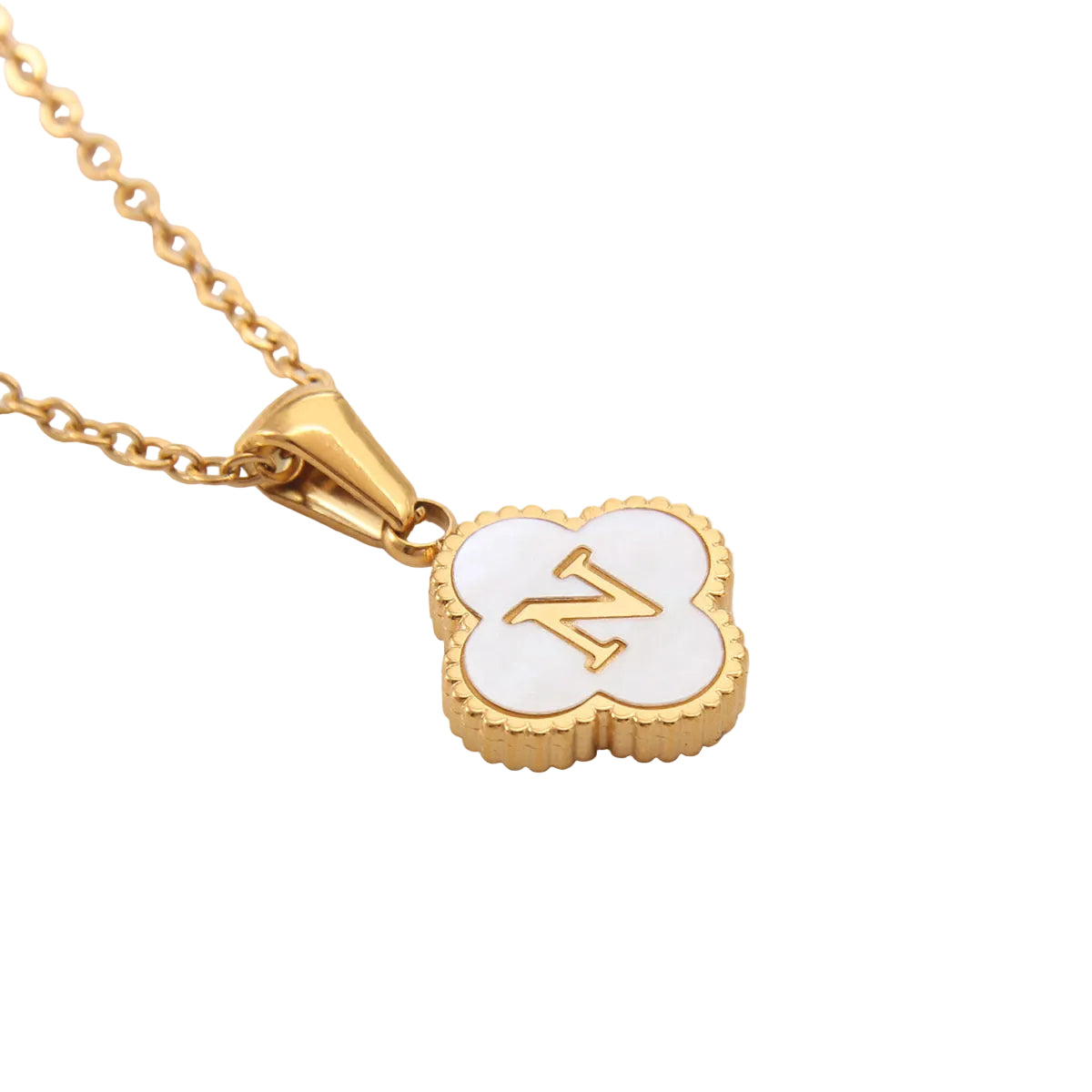 Clover Letter Necklace