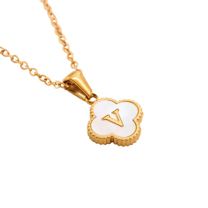 Clover Letter Necklace