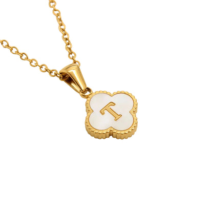 Clover Letter Necklace