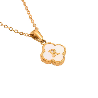 Clover Letter Necklace