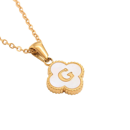 Clover Letter Necklace