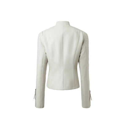 Tami Faux Leather Biker Jacket