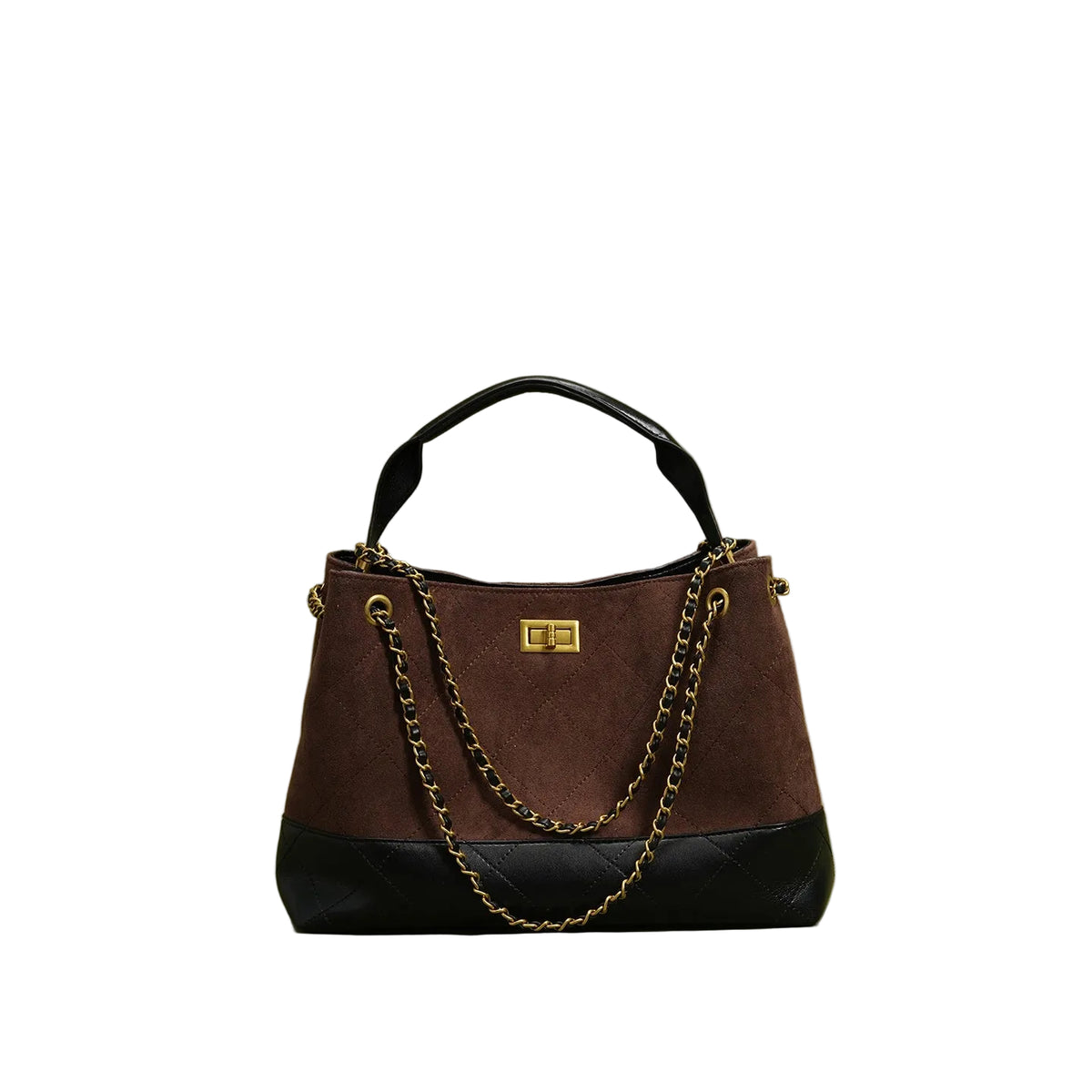 Camille Suede Chain Bag