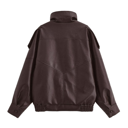 Lesly Faux Leather Jacket