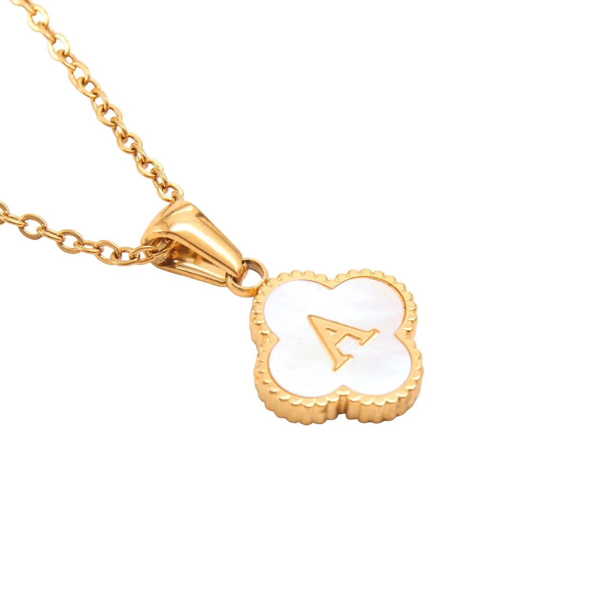 Clover Letter Necklace