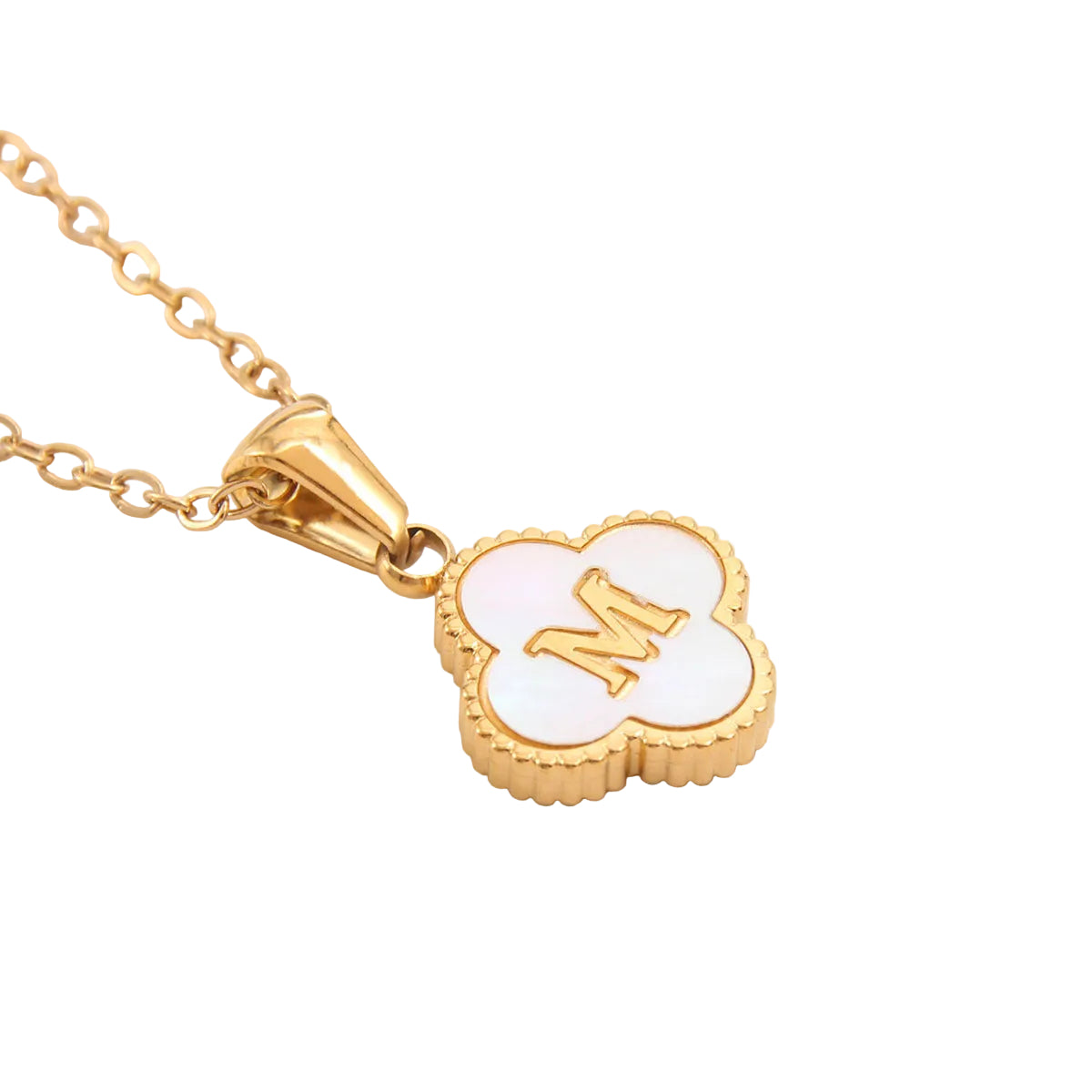 Clover Letter Necklace