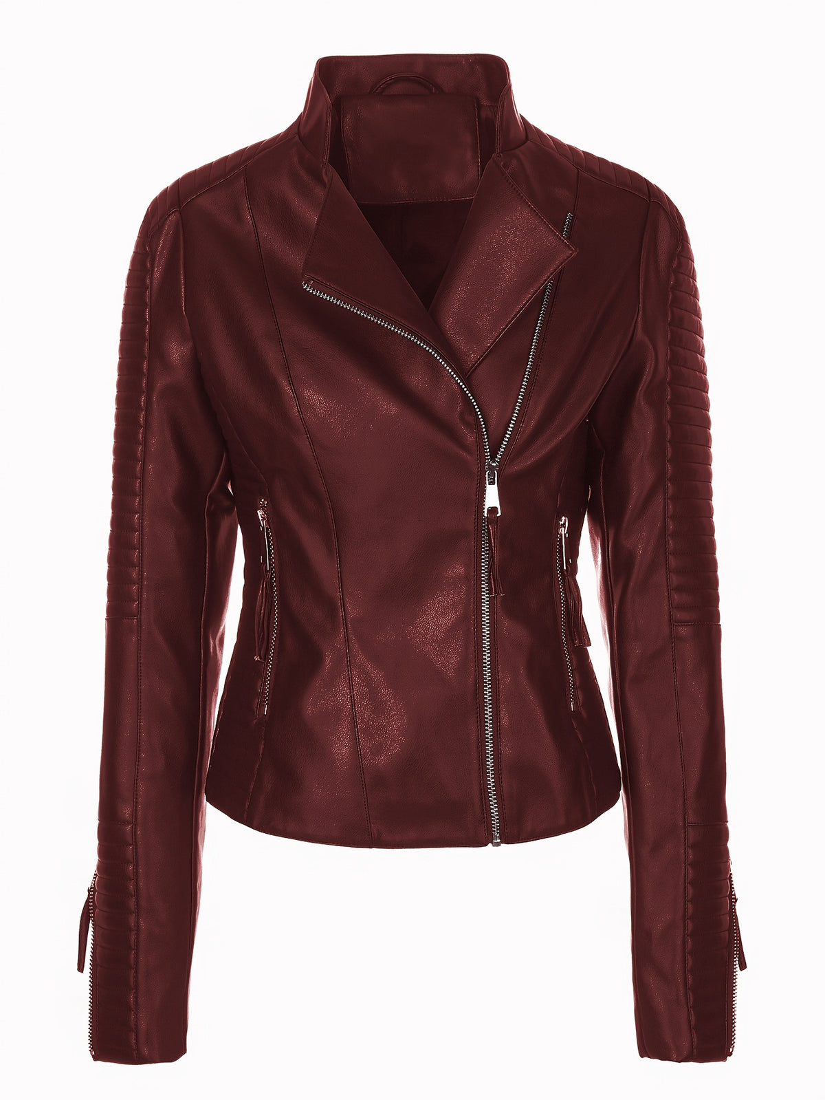Tami Faux Leather Biker Jacket