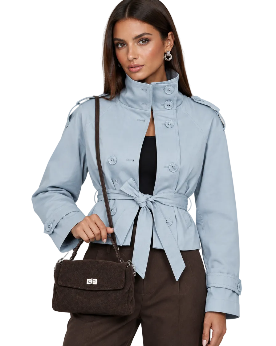 Leather Suede Crossbody Handbag
