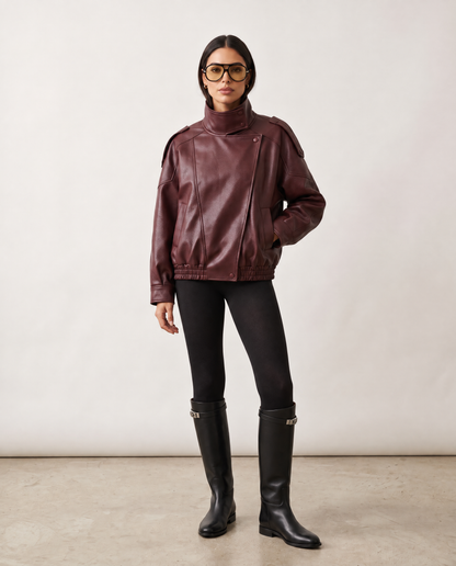 Lesly Faux Leather Jacket