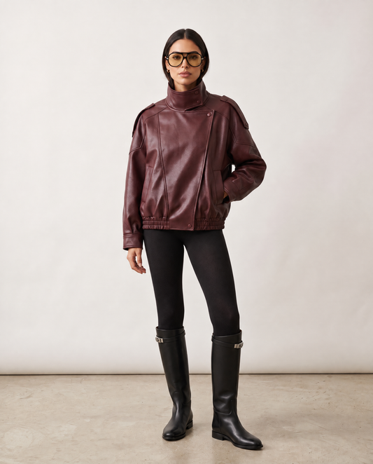 Lesly Faux Leather Jacket