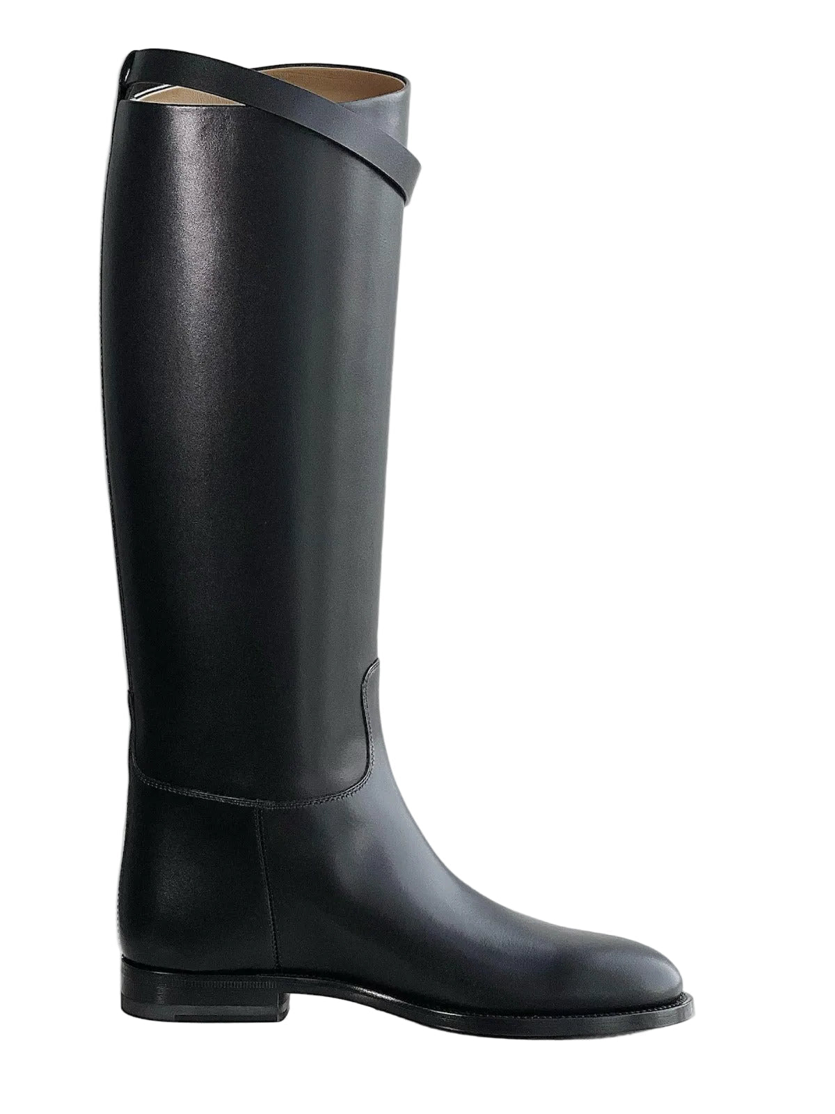 Riley Faux Leather Metal Buckle Boots