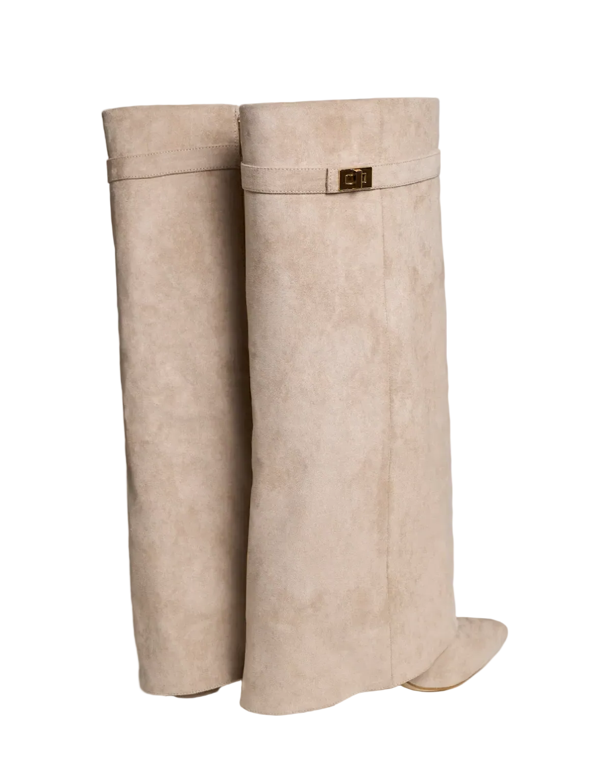Terry Suede Knee High Boots
