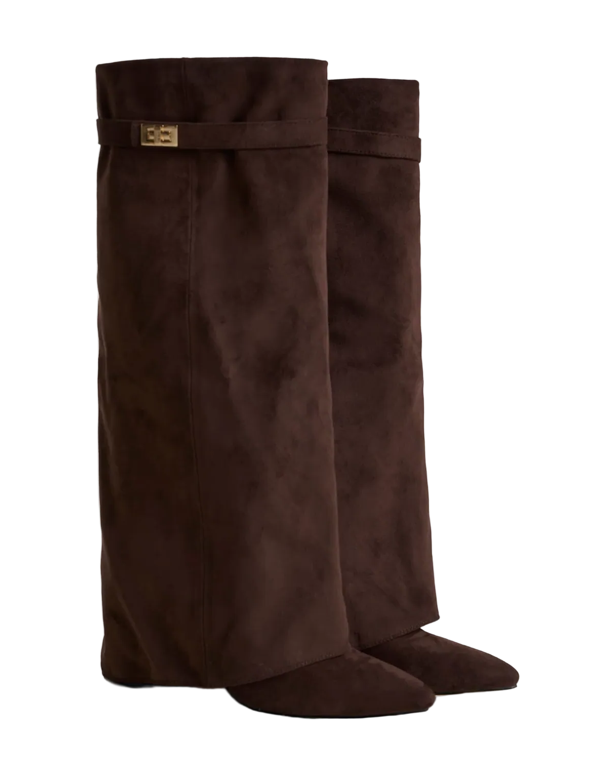 Terry Suede Knee High Boots