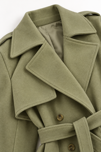 Zieyna Wool Long Coat