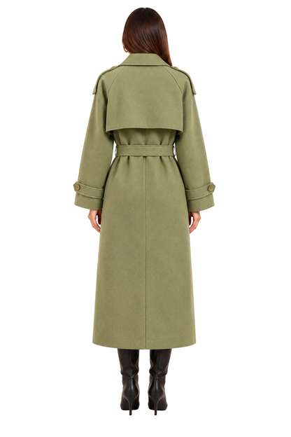Zieyna Wool Long Coat