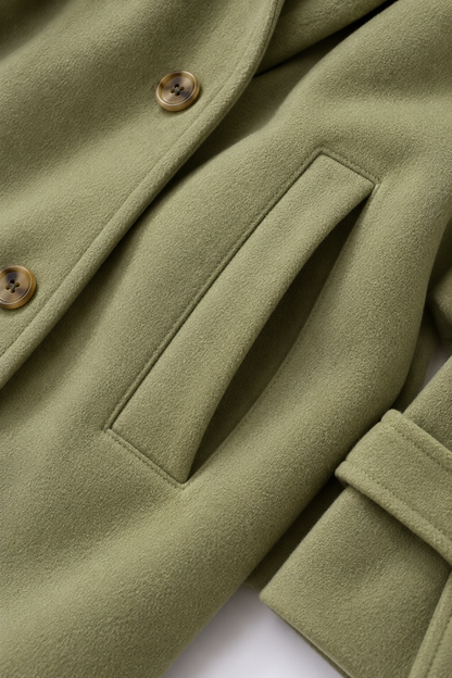 Zieyna Wool Long Coat