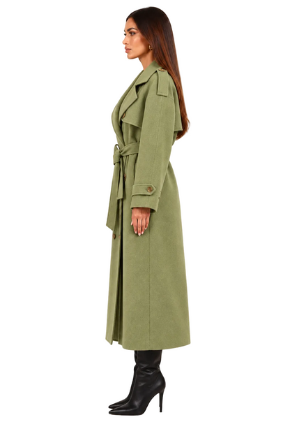 Zieyna Wool Long Coat