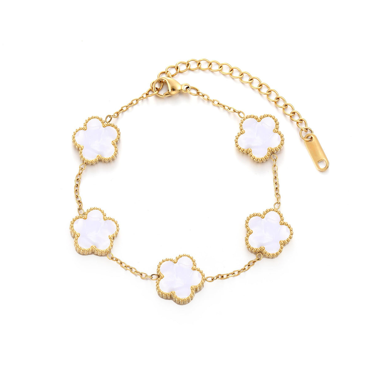 Clover Earrings, Bracelet, Necklace Set