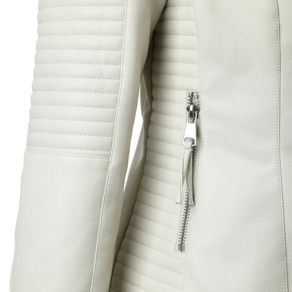 Tami Faux Leather Biker Jacket