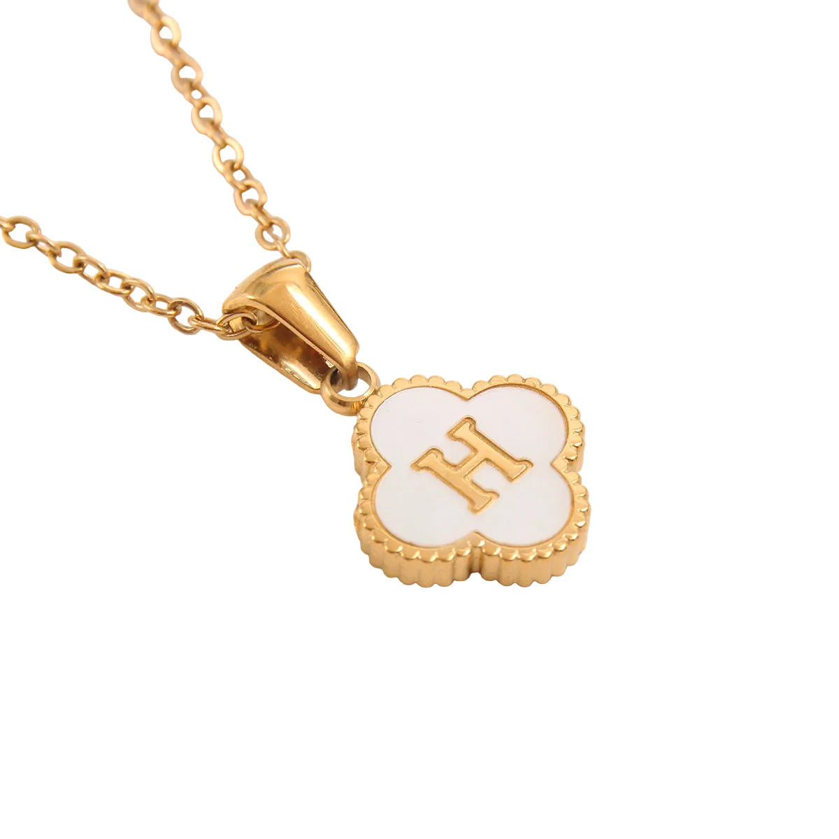Clover Letter Necklace