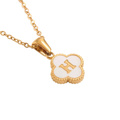 Clover Letter Necklace