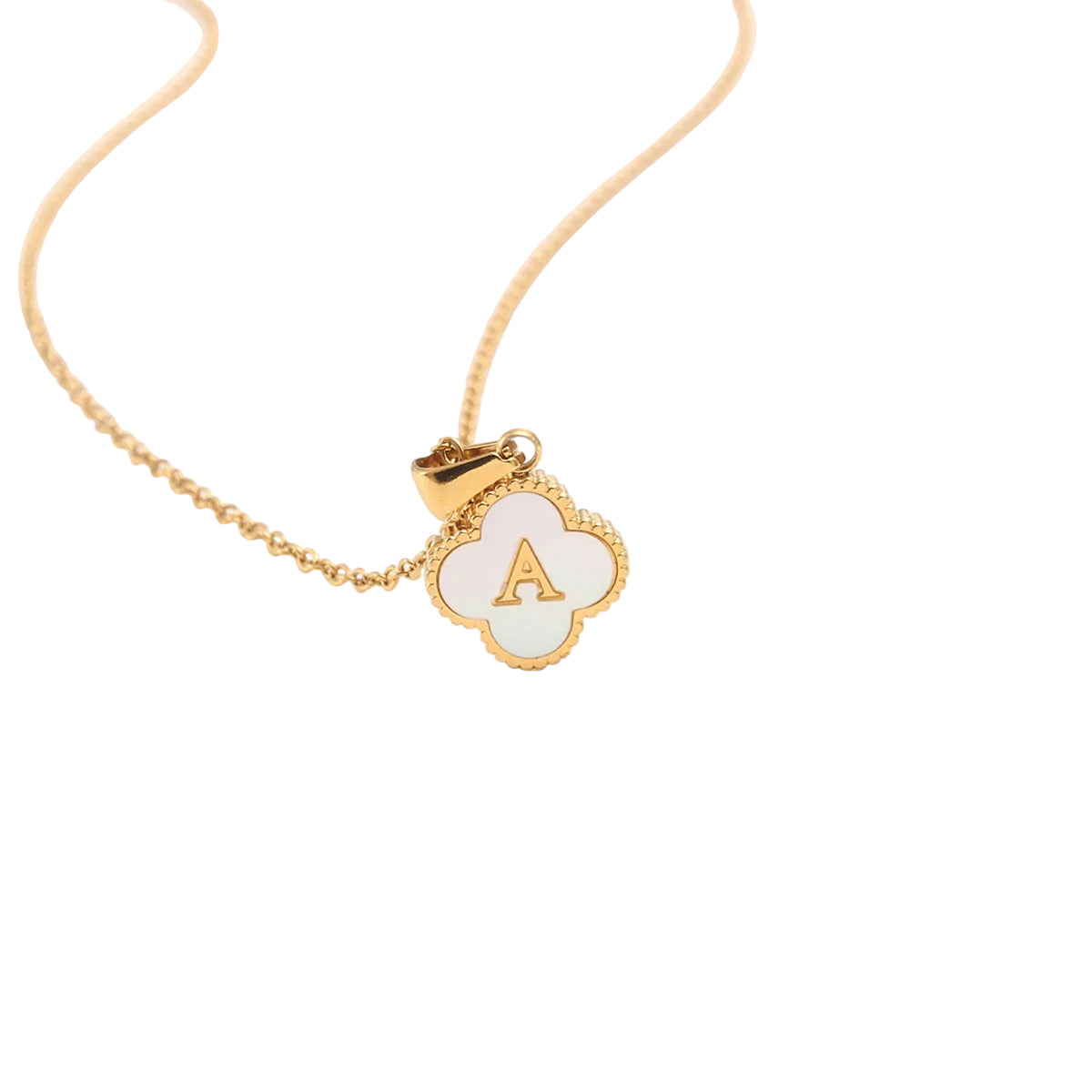 Clover Letter Necklace